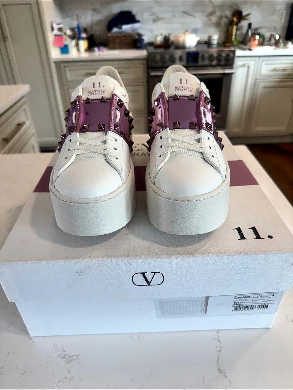 Valentino Garavani One Stud Platform Sneakers Size 39
